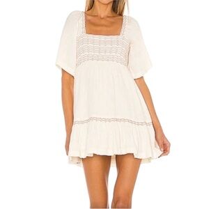 NWT Free People Easy To Love Mini Dress in Moonglow - Size Large